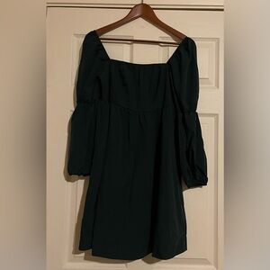 Green Long Sleeve Dress